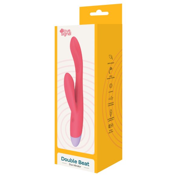Dreamtoys - Vibrador punto G con estimulador de clítoris - silicona roja