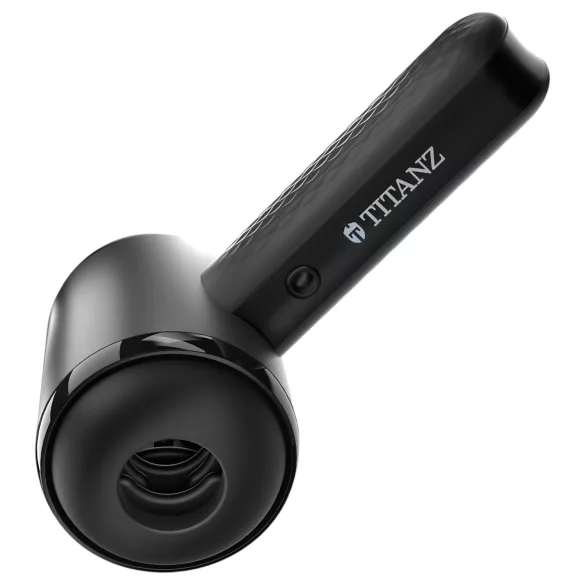 Pistola de Empuje Titanz Thrusting - masturbador automático (negro)
