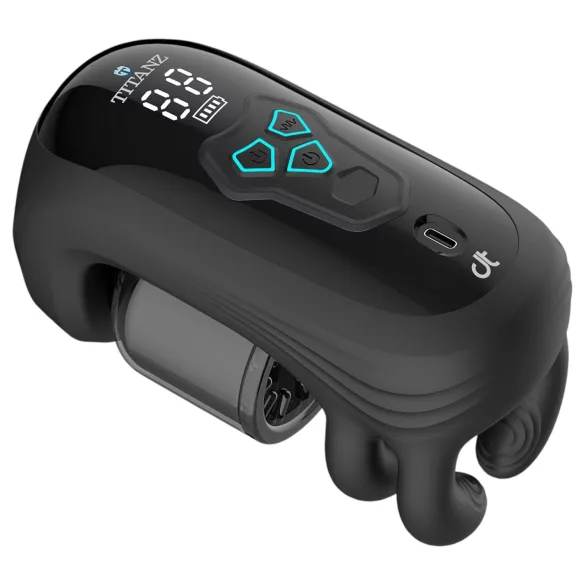 Titanz Auto Squeeze - masturbador automático (negro)