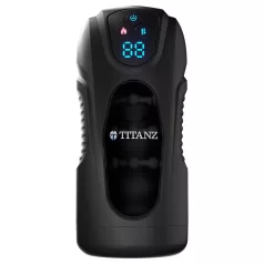   Titanz Ultimate Heat & Thrusting - masturbador automático (negro)
