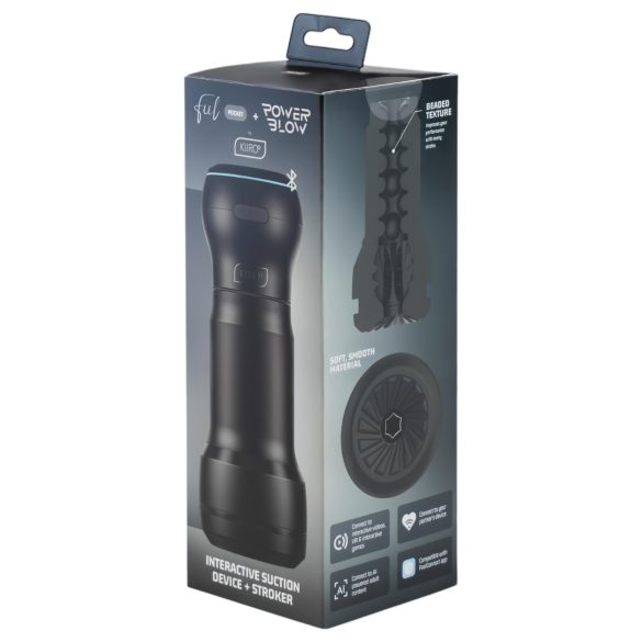 Kiiroo - Masturbador masculino automático - efecto succión - silicona negra