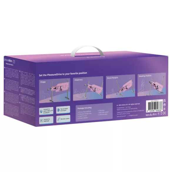 Kiiroo Pleasure Drive - máquina sexual inteligente - conectada - rosa