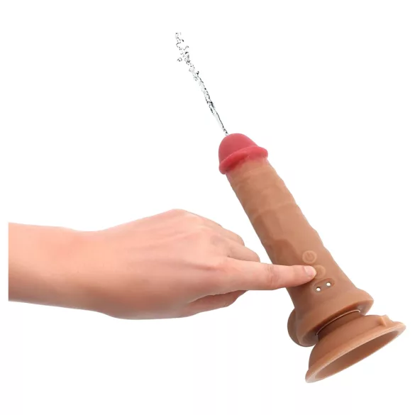 Kiotos Cox Power - consolador eyaculador vibrador con mando a distancia (color natural)