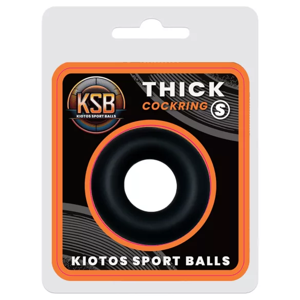 Kiotos - anillo para el pene de silicona gruesa S (negro)