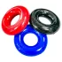 Kiotos Max-Stretch - juego de anillos para pene extensibles (negro/rojo/azul)