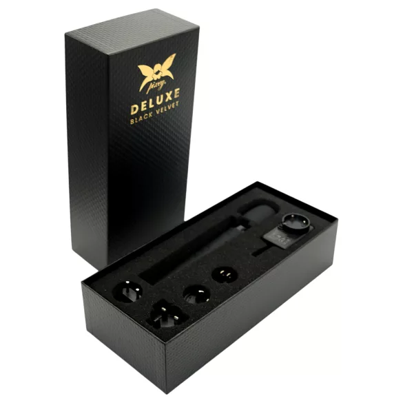 Pixey Deluxe Black Velvet - varita vibradora M (negra)