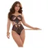 Zôf Ruby - body de encaje recortado con tirantes ajustables (negro)
