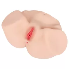   Kokos Maria: vagina y ano artificial realista en forma de torso (color carne)