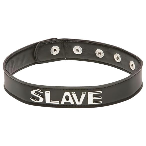 X-Play Slave - collar para sumisión - cuero negro