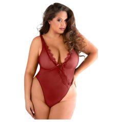 Allure - body rojo con encaje y apertura