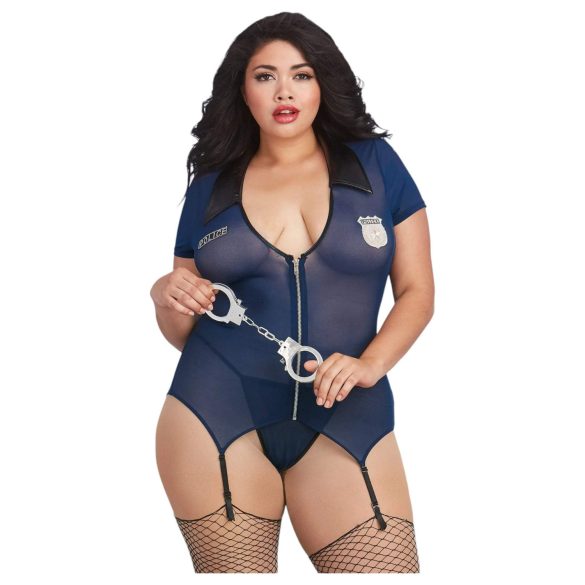 Dreamgirls Plus Size - disfraz de policía (azul)