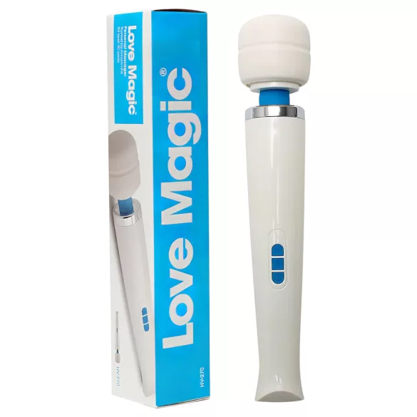 Love Magic Wand - vibrador masajeador recargable - blanco