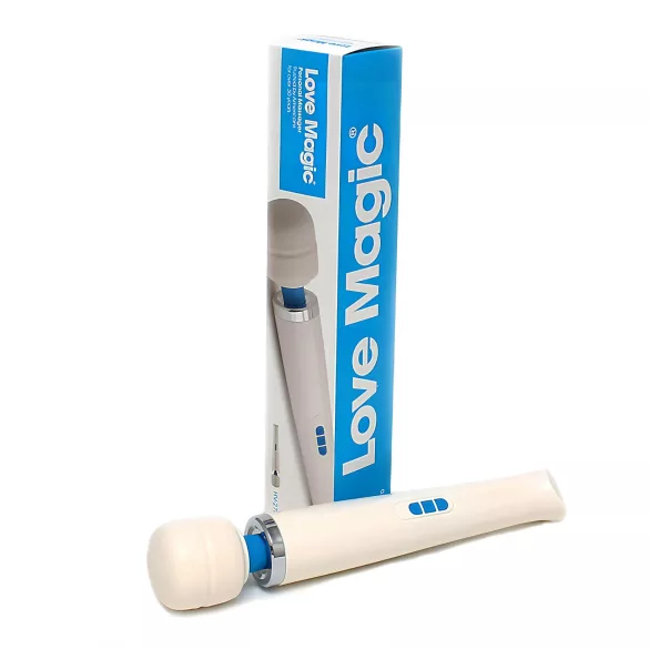 Love Magic Wand - vibrador masajeador recargable - blanco