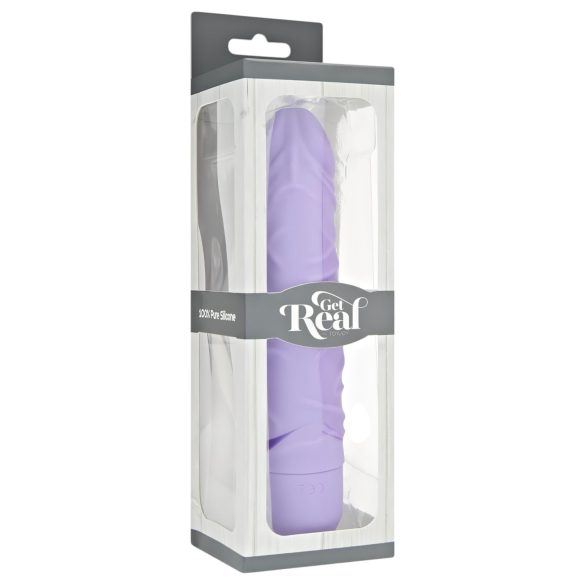 Clásico Get Real - vibrador realista de silicona (lila)
