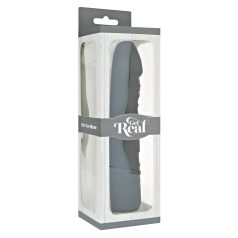 Vibrador realista de silicona (negro)