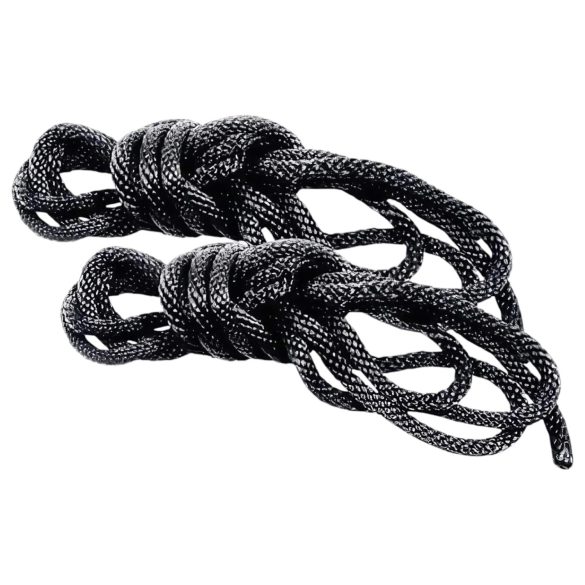 S&M - Juego de cuerdas suaves - negro (2 piezas)
