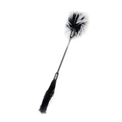 Látigo y acariciador en uno (blanco y negro)