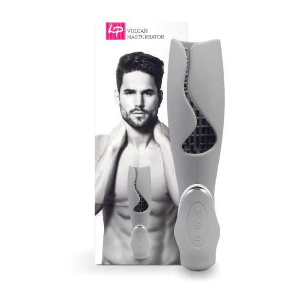 LoversPremium Vulcan - masturbador recargable e impermeable (gris)