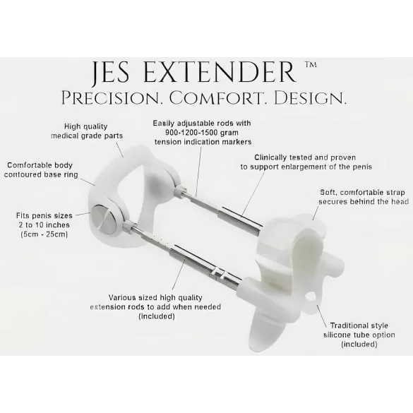 Jes-Extender - extensor de pene - ancho estándar - hasta 17 cm