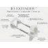 Jes-Extender - Dispositivo estándar para aumentar el pene (hasta 24 cm)