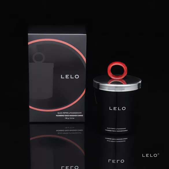 LELO - vela de masaje - granada y pimienta negra - 150g