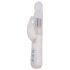 Layla Artiche - Vibrador blanco impermeable con brazo estimulador y rotación
