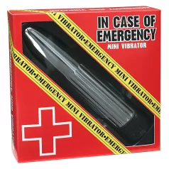   Abrir en caso de emergencia - consolador vibrador en forma de barra (plateado)