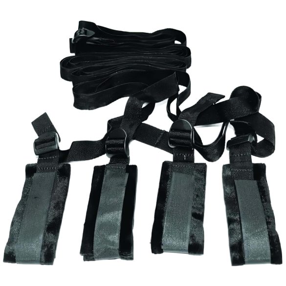 S&M - juego de bondage para cama (negro)