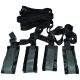 S&M - Set de bondage para la cama (negro)