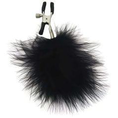 S&M - pinzas con plumas negras