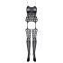 Obsessive G310 - Conjunto de red con lunares - Negro (Tallas S-L)