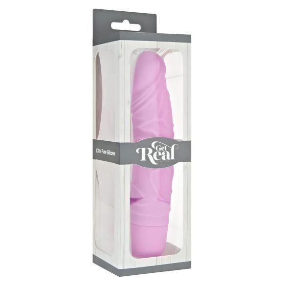 Clásico Get Real - vibrador realista de silicona (rosa)