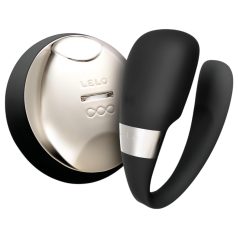 LELO Tiani 3 - vibrador para parejas de silicona (negro)