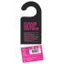 Set de dados eróticos con colgador de puerta (negro-rosa)