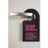 Set de dados eróticos con colgador de puerta (negro-rosa)