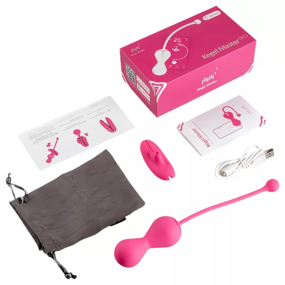 Magic Motion Kegel Master - Bola vaginal vibratoria con control por app (rosa)