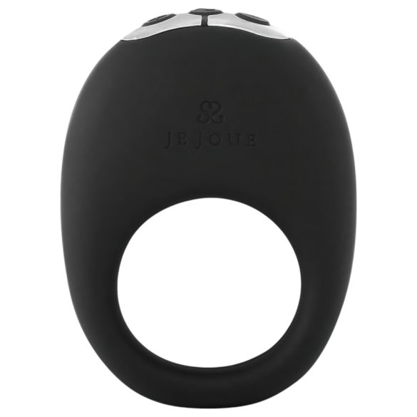 Je Joue Mio - anillo vibrador recargable e impermeable (negro)
