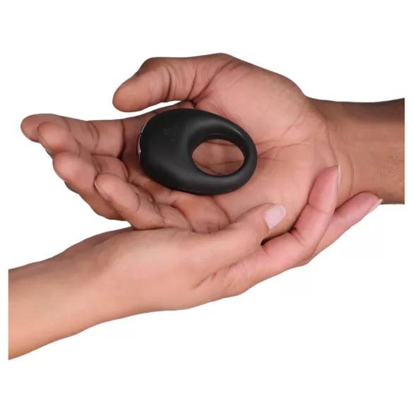 Je Joue Mio - anillo vibrador para pene recargable e impermeable - negro