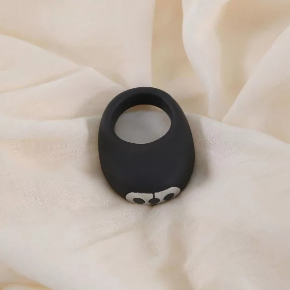 Je Joue Mio - anillo vibrador para pene recargable e impermeable - negro