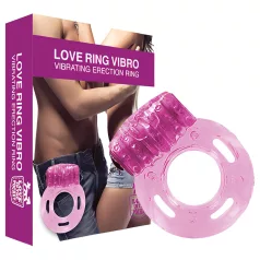   Love in the Pocket - anillo vibrador desechable para pene - silicona rosa