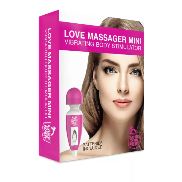 Love Wand - mini vibrador masajeador - recargable - rosa