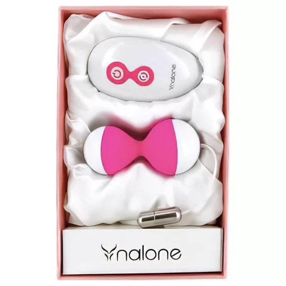 NALONE Miu Miu - bolas chinas recargables con mando - silicona rosa