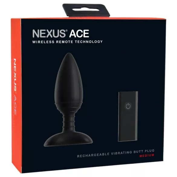 Nexus Ace - plug anal vibrador recargable con control remoto tamaño mediano