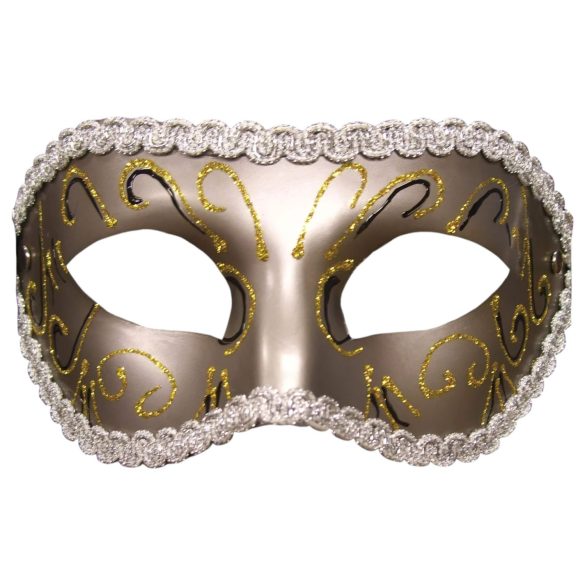 S&M - antifaz brillante preformado (bronce)