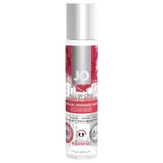   System JO All-in-one - lubricante caliente & gel de masaje (30ml)