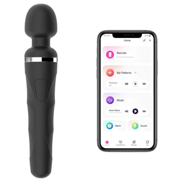 Lovense - Vibrador masajeador inteligente - recargable - negro