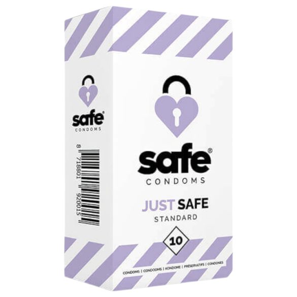 SAFE Just Safe - preservativos estándar con sabor a vainilla (10 uds)