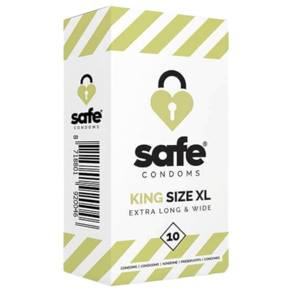SAFE King Size XL - preservativo extra grande (paquete de 10)