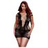 BACI Curvy - Mini vestido corto negro con corsé (XL-XXL)