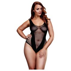 BACI Plus Size - cuerpo de red negro sofisticado (XL-XXL)